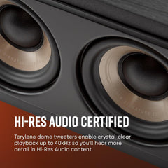 Polk Audio SIGS35CELWT Signature Elite ES35 Centerlautsprecher, schlanker, hochauflösender Center Lautsprecher, Hi-Res Zertifiziert, Dolby Atmos und DTS:X kompatibel, Weiß
