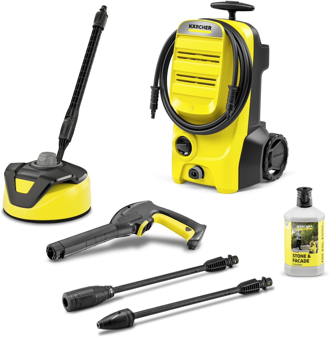 Kärcher Hochdruckreiniger K 4 Power Control Flex Home, Druck: max. 130 bar, Fördermenge: 420 l/h, Fläche: 30 m²/h, Wasserfilter, Gewicht: 11,5 kg, Hochdruckpistole, Dreckfräser, Strahlrohr, Home Kit
