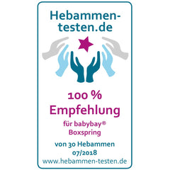 babybay Original Beistellbett aus massivem Buchenholz / kompakt & verwandelbar / Kinderbett Höhe stufenlos verstellbar & umweltfreundlich / mitwachsendes Babybett (weiß lackiert) / inkl. Matratze