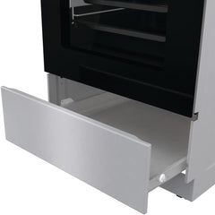 Gorenje GEIT5C61SPG Standherd mit Induktionskochfeld, 50 cm, 70 Liter,Silber, PerfectGrill, AirFry, FrozenBake, Pizza Mode 300°C, AquaClean, Made in Europe, inox