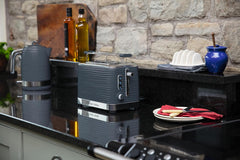 Russell Hobbs Inspire Grey Frühstückset Toaster, Wasserkocher und Kaffeemaschine