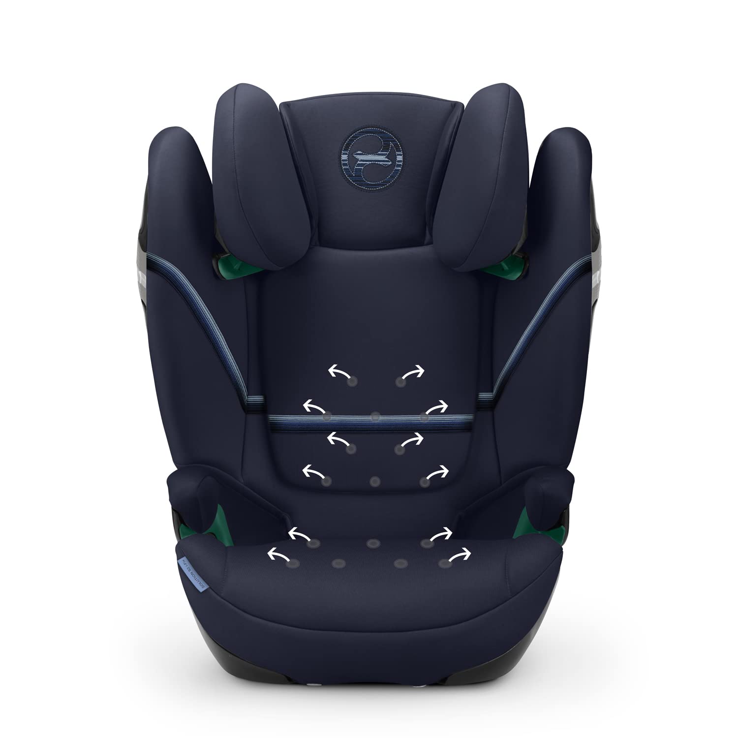 CYBEX Gold Kindersitz Solution S2 i-Fix, Für Autos mit und ohne ISOFIX, 100 - 150 cm, Ab ca. 3 bis 12 Jahre (15 - 50 kg), Lava Grey