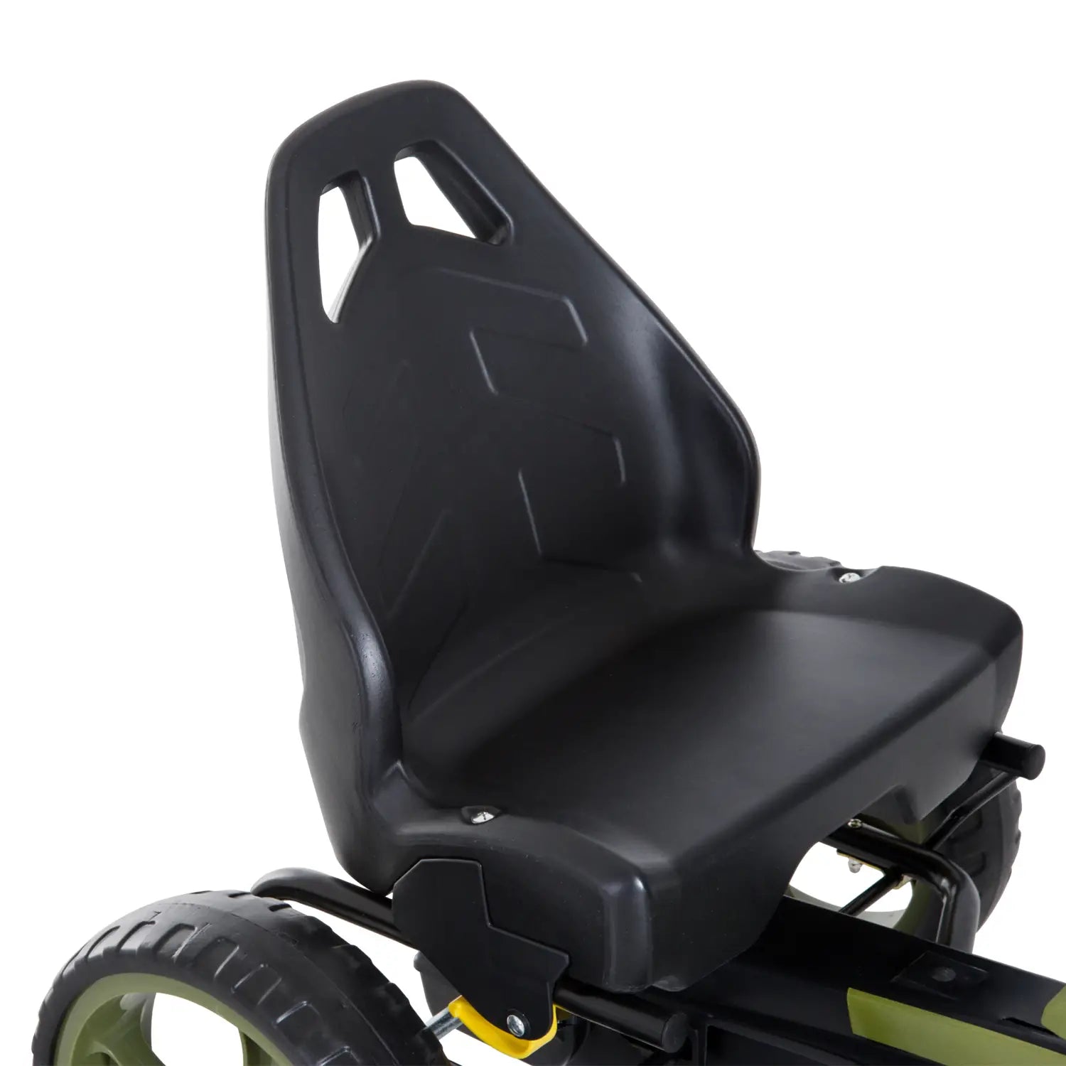 HOMCOM Kinder Gokart Tretauto Armee-Design Handbremse verstellbar