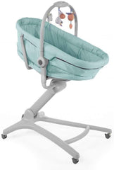 Chicco Baby Hug 4 in 1 Stubenwagen ab 0 Monate, Erhöhte Babyliege, Babybett, Hochstuhl mit Spielbogen, bis 15 kg, Verstellbare Rückenlehne, Verstellbare Höhe und 4 Räder