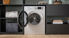 Bauknecht W Active 711 B Waschmaschine-Frontlader/ 7kg/ 1400 U/min/Kraftvolle Fleckentfernung/Dampf Programme/Steam Hygiene mit Antivirus/Steam Refresh/Stopp&Add Funktion/Dynamic Inverter-Motor