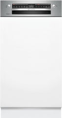 Bosch SPV2IKX10E Serie 2 Smarter Geschirrspüler vollintegriert, 45 cm breit, Besteckkorb, Extra Trocknen auf Knopfdruck, InfoLight roter Lichtpunkt am Boden, AquaStop Schutz gegen Wasserschäden, Weiß