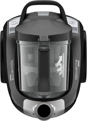 Rowenta RO4825 beutelloser Bodenstaubsauger Compact Power XXL | 550 Watt | 2,5L Staubvolumen | Kompakt & leise | Extreme Saugleistung | Hocheffizienter Saugkopf | Schwarz/Grau