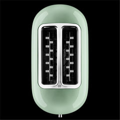 KitchenAid Toaster für 2 Scheiben mit Sandwich-Zange | Artisan | Retro Toast Machine | Verschiedene Funktionen und Bräunungsstufen | Grün