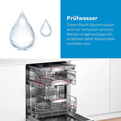 Bosch SPS4HMI61E Serie 4 Freistehender Geschirrspüler / E / 45 cm / Edelstahl / 76 kWh/100 Zyklen / 10 MGD / SuperSilence / Extra Trocknen / VarioSchublade / Home Connect