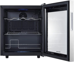 Kalamera Getränkekühlschrank, Bierkühlschrank mit Touch-Bedienfeld, 3-18°C Kühlzone, Flaschenkühlschrank 86 Liter, Blaue LED-Innenbeleuchtung, 41 dB, KRC-86GE