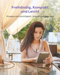 Nuliie Milchpumpe Elektrisch tragbare S32, Elektrische milchpumpe freihändig 4 Modi 9 Stufen mit 18/21/24 mm komfortabler Flansch, Privat, mit Ersatzzubehör im Lieferumfang (2Packs, Weiß)