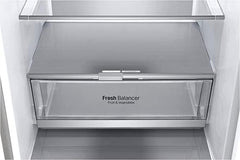 LG GBV22NCCEP Kühl-/Gefrierkombination – Smart Inverter Compressor, Total No Frost, Modern Flat Door Design, Matt Schwarz Metallic, Energieeffizienz A