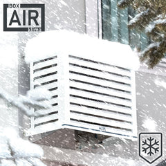 Box Air Klima Abdeckung - Schallschutzhaube Wärmepumpe Schutzgitter - Verkleidung Klimaanlage Außengerät - Für Klimaanlagen und Wärmepumpen - Robuste Schutzabdeckung