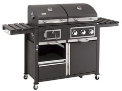 tepro Kohle-Gas-Grill »Toronto Kombi«, 8,7 kW Leistung, 3 Edelstahlbrenner, 2 Ablagen