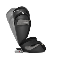 CYBEX Gold Kindersitz Solution S2 i-Fix, Für Autos mit und ohne ISOFIX, 100 - 150 cm, Ab ca. 3 bis 12 Jahre (15 - 50 kg), Lava Grey