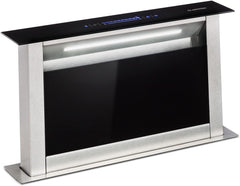 Klarstein Downdraft-Dunstabzugshaube, Versenkbare Abzugshaube, Leise Dunstabzugshauben mit Filter, Dunstabzugshaube 60cm, Umluft/Abluft Dunsthaube mit 10 Stufen, Dunstabzug 576 m³/h Luftstrom