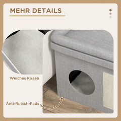 Edelstahl Futternapf Set 2 Näpfe Grau 78x48x49,5 cm