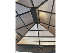 SOJAG Canada Pavillon »Castel«, aus Aluminium, inkl. Sonnensegel u. Insektenschutz, bronze