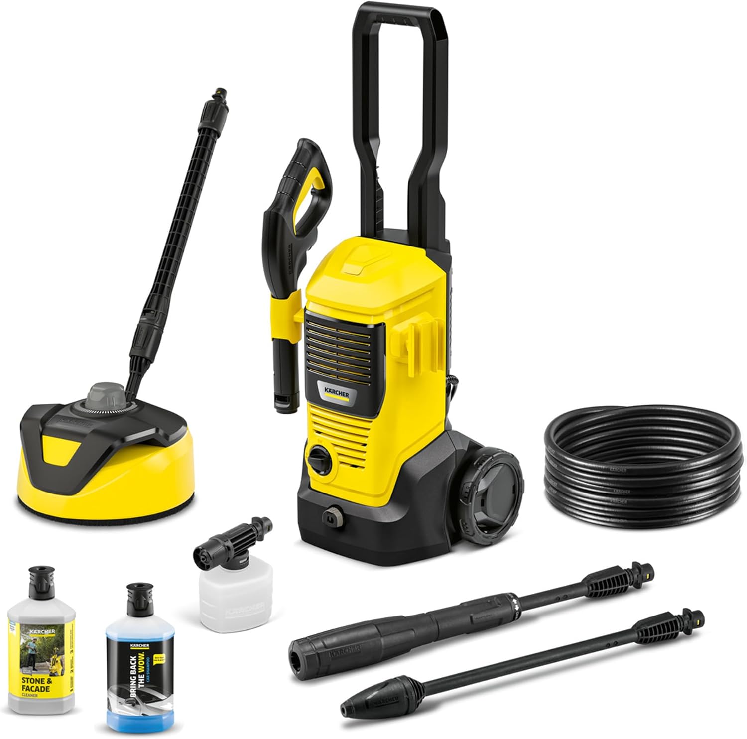 Kärcher Hochdruckreiniger K 4 Power Control Flex Home, Druck: max. 130 bar, Fördermenge: 420 l/h, Fläche: 30 m²/h, Wasserfilter, Gewicht: 11,5 kg, Hochdruckpistole, Dreckfräser, Strahlrohr, Home Kit
