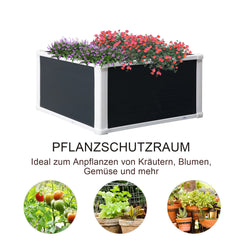 Outsunny Hochbeet Pflanzkasten für Gemüse & Kräuter schädlingsgeschützt