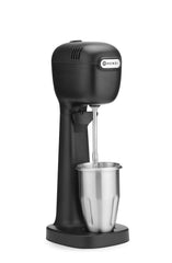 HENDI Milchshake Maker, Inkl. 2 Mixbechers (Edelstahl und Polykarbonat) und 4 austauschbaren Rührwerken, Drink mixer, Frappés, Getränkemixer, 230V/400W, 170x196x(H)490mm, Karamell