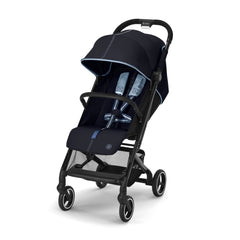 Cybex Gold Kinderwagen Beezy mit One-Pull Harness, Ab Geburt bis ca. 4 Jahre (max. 22 kg), Kompakt und ergonomisch, Almond Beige (Beige mit schwarzem Rahmen)