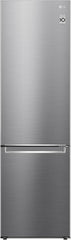 LG GBV22NCCEP Kühl-/Gefrierkombination – Smart Inverter Compressor, Total No Frost, Modern Flat Door Design, Matt Schwarz Metallic, Energieeffizienz A