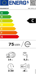 Bauknecht BCIO 3T341 PLET Vollintegrierbarer Geschirrspüler 60 cm /Edelstahl/14 Maßgedecke/10 Standardprogramme und 1 Sensorprogramm/PowerClean/ActiveDry/Besteckschublade/Vollwasserschutz