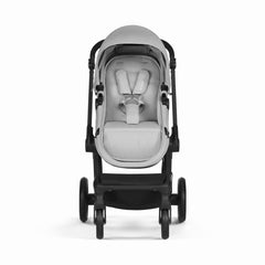 CYBEX Gold Kinderwagen EOS Lux 2-in-1 mit Babyschale Aton B2 i-Size und Babyschalen-Adapter, Reisesystem, Ab Geburt bis 22 kg (ca. 4 Jahre), Moon Black (Schwarz)
