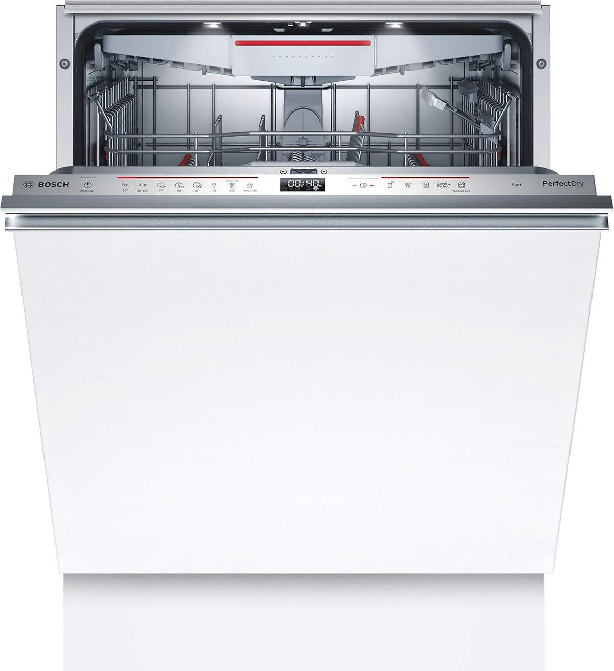 Bosch Hausgerte SMV6ZCX49E Serie 6 er Geschirrspüler Vollintegriert, Besteckschublade, Silence Programm besonders leise, PerfectDry mit Zeolith trocknet sogar Kunststoff
