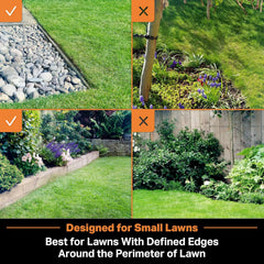 LawnMaster VBRM16 OcuMow Mhroboter für geeignet für bis zu 100 qm-Selbstfahrender Rasenmher Roboter mit MX 24V 4.0Ah Lithium-Ionen Akku Ohne Kabel