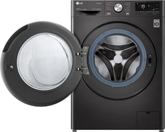 LG F4WV7080, Klasse A, Frontlader-Waschmaschine 8 kg, 1400 U/Min, AI Direct Drive, Wi-Fi, Tiefenreinigung mit Dampf, Große Kapazität, TRIPLE A, Außentür aus Sicherheitsglas, 62 x 60 x 85 cm ꟷ Weiß