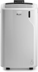 De'Longhi Pinguino PAC EM82, Mobile Klimaanlage für Rume bis zu 80 m, 9.400 BTU, 2,4 kW, 63 dB, Entfeuchtungsfunktion, Energieklasse A, 24h-Timer, Wei
