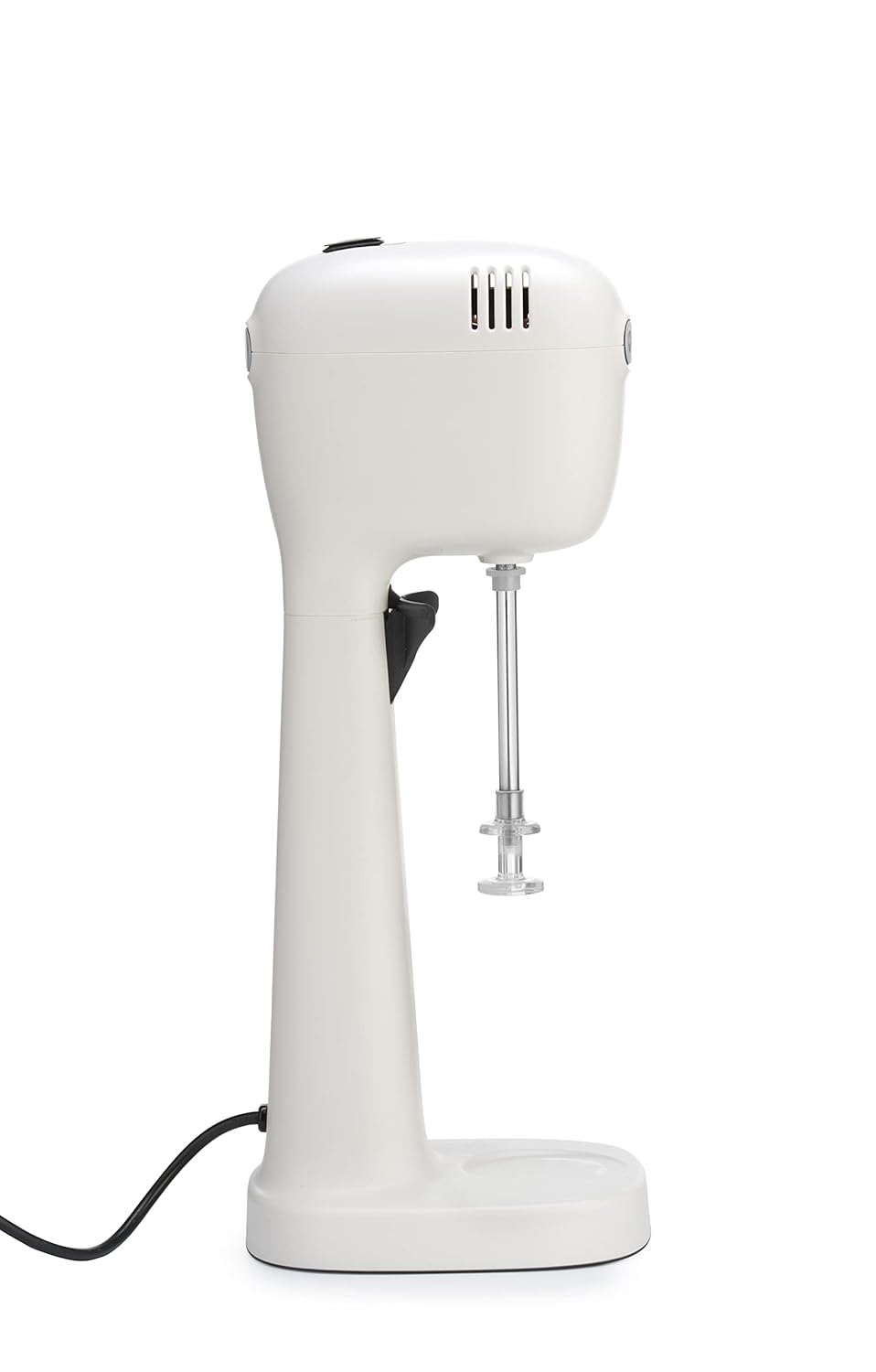 HENDI Milchshake Maker, Inkl. 2 Mixbechers (Edelstahl und Polykarbonat) und 4 austauschbaren Rührwerken, Drink mixer, Frappés, Getränkemixer, 230V/400W, 170x196x(H)490mm, Karamell