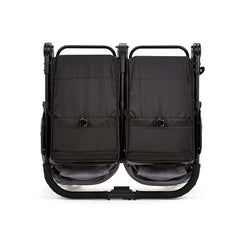 Venus Max Doppel kinderwagen - geeignet von Geburt bis 15 kg (ca. 3 Jahre), kompakter, leichter, faltbarer Zwillingskinderwagen, inklusive Regenschutz und Fußwärmer (Biscuit)