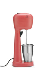 HENDI Milchshake Maker, Inkl. 2 Mixbechers (Edelstahl und Polykarbonat) und 4 austauschbaren Rührwerken, Drink mixer, Frappés, Getränkemixer, 230V/400W, 170x196x(H)490mm, Karamell