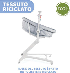 Chicco Baby Hug 4 in 1 Stubenwagen ab 0 Monate, Erhöhte Babyliege, Babybett, Hochstuhl mit Spielbogen, bis 15 kg, Verstellbare Rückenlehne, Verstellbare Höhe und 4 Räder