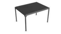 Metalcraft Pergola mit Gitterdach, 3x3m, handbetrieben, anthrazit
