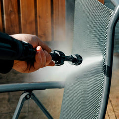 VONROC Profi Hochdruckreiniger 195bar - Fassadenreiniger für schwere Reinigungsarbeiten [2500W] - Hoher Durchfluss [468 l/h] Reinigungstank, Aluminium Pumpe - inkl. Terassenreiniger