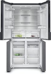 SIEMENS KF96NVPEA iQ300 Multi-Door-Kühlschrank, 183 x 91 cm, 405 L Kühlen & 200 L Gefrieren, hyperFresh längere Frische, noFrost nie wieder abtauen, superCooling schnellere Kühlung