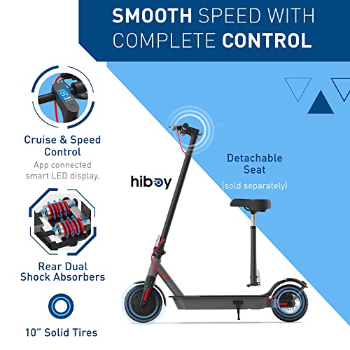 Hiboy S2 Pro Klappbarer Elektroroller, 500W Motor, 10" Vollgummireifen
