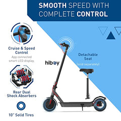 Hiboy S2 Pro Klappbarer Elektroroller, 500W Motor, 10" Vollgummireifen