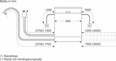 Siemens SN43ES14VE, iQ300 Smarter Geschirrspüler, Unterbau-Spülmaschine mit Besteckschublade, 60 cm, automatische Türöffnung dank autoOpen dry, besonders leise mit iQdrive-Motor, aquaStop, Edelstahl