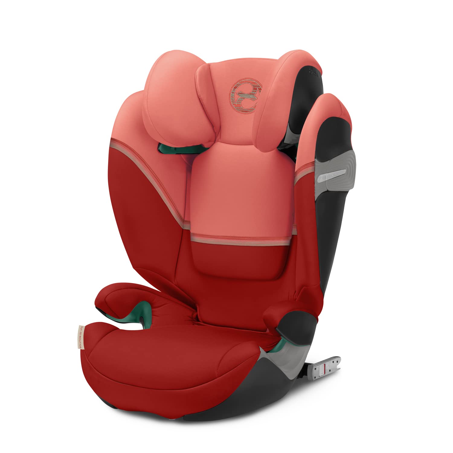 CYBEX Gold Kindersitz Solution S2 i-Fix, Für Autos mit und ohne ISOFIX, 100 - 150 cm, Ab ca. 3 bis 12 Jahre (15 - 50 kg), Lava Grey