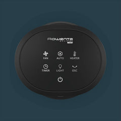 Rowenta QU5062 Eclipse 3in1 Luftreiniger, Heizlüfter, Ventilator, filtert 99,9% der Partikel, für 30 m2 Raumgröße, schnelle Heizung bis zu 35°C, automatischer Tag- und Nachtmodus, Schwarz/Grau