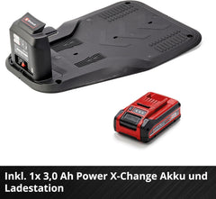 Einhell Mhroboter FREELEXO CAM 500 Power X-Change (18V, Kamera ersetzt Begrenzungsdraht, für 500 m, Brushless, bis 25% Steigung, Schnittbreite 18 cm, inkl. 3,0 Ah Akku, 5 m Magnetband)