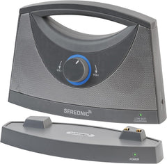 SEREONIC Tragbare Kabellose TV Lautsprecher für Smart TV – Idealer Lautsprecher für Fernseher ohne Dröhnenden Klang – Kabelloser TV Lautsprecher für Hörbeeinträchtigte und Senioren – Reichweite 30 m