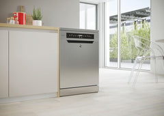 Hoover HF 4C6F0PW Geschirrspüler; 14 Maßgedecke; Freistehend, 60 cm breit; Energieeffizienzklasse C; Smarte Bedienung mit WiFi + Bluetooth-Technologie