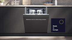 Siemens SN43ES14VE, iQ300 Smarter Geschirrspüler, Unterbau-Spülmaschine mit Besteckschublade, 60 cm, automatische Türöffnung dank autoOpen dry, besonders leise mit iQdrive-Motor, aquaStop, Edelstahl