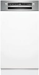 Bosch SPV2IKX10E Serie 2 Smarter Geschirrspüler vollintegriert, 45 cm breit, Besteckkorb, Extra Trocknen auf Knopfdruck, InfoLight roter Lichtpunkt am Boden, AquaStop Schutz gegen Wasserschäden, Weiß
